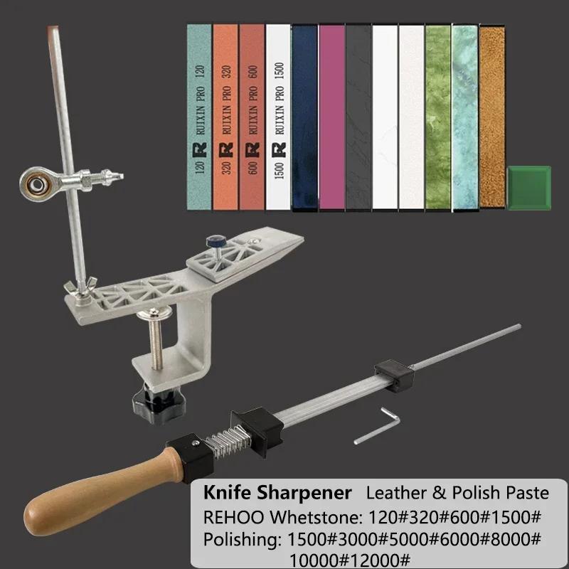 Kitchen Grinding System for Apex Edge Honing Professional Fixed Knife Sharpener with Diamond Sharpening Stone Whetstone Tools