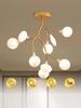 Nordic G4 Led Chandelier Lighting Modern Branch Pendant Light Living Room Gold Art Decor Indoor Lighting(bulb NOT Included)