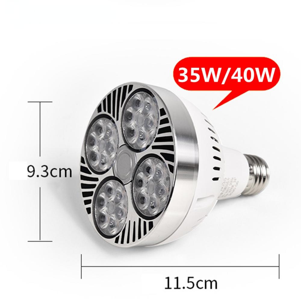 Led High Power Par30 Light Bulb 35w 45w E27 Super Bright Energy-saving Lamp 220v Spotlight Lighting Daylight Bedroom Balcony