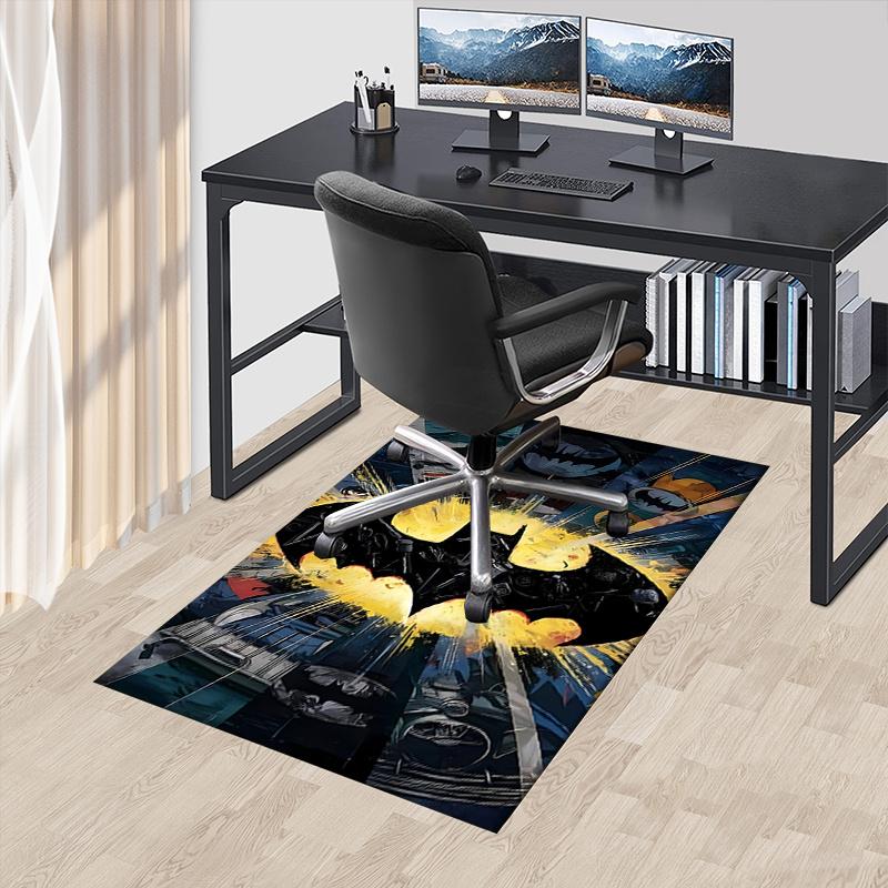 

Batman,Dynamic Office Carpet Chair Mats, Home Decor Dormitory Floor Protector With Anti-Skid Backing, Large Area Coverage, Christmas Decorat 60cm by 90cm