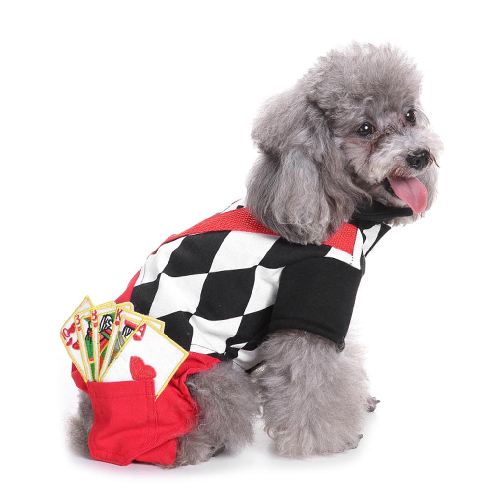 Verwandlung Hunde Overall mit Hut Set Weihnachten Hunde Pullover Winter Cosplay Party Kleine Hunde Pullover