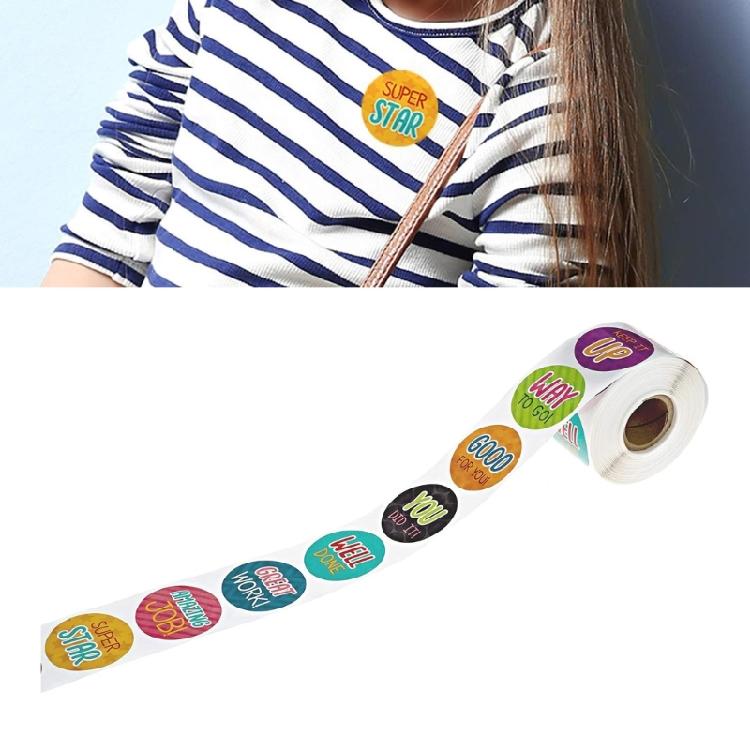 500 Pcs Reward Sticker Incentive Label Sticker Easy to Use Motivational Sticker Encouraging Sticker