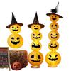 Halloween Light-Up Pumpkin Lantern Ornaments for Festive Decor