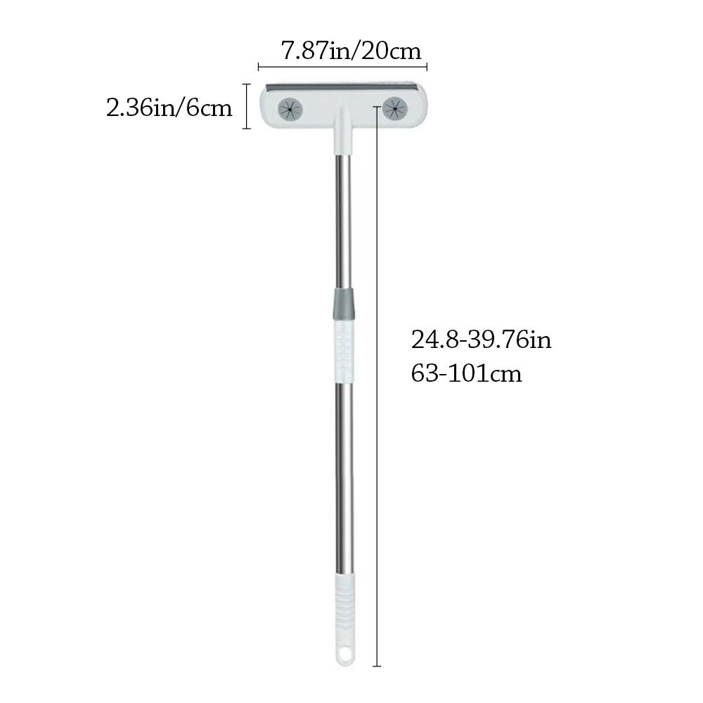 Durable Telescopic Rod Glass Cleaning Brush Cleaning Tools Multifunctional Bed Sweeping Brush Dust Removal Wash Wiper for Home
