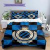 Club Brugge KV Pattern Bedding,Quilt Set Quilt Cover Pillowcase Home Birthday Gift(1 * duvet cover + 2 * pillowcase, without core)