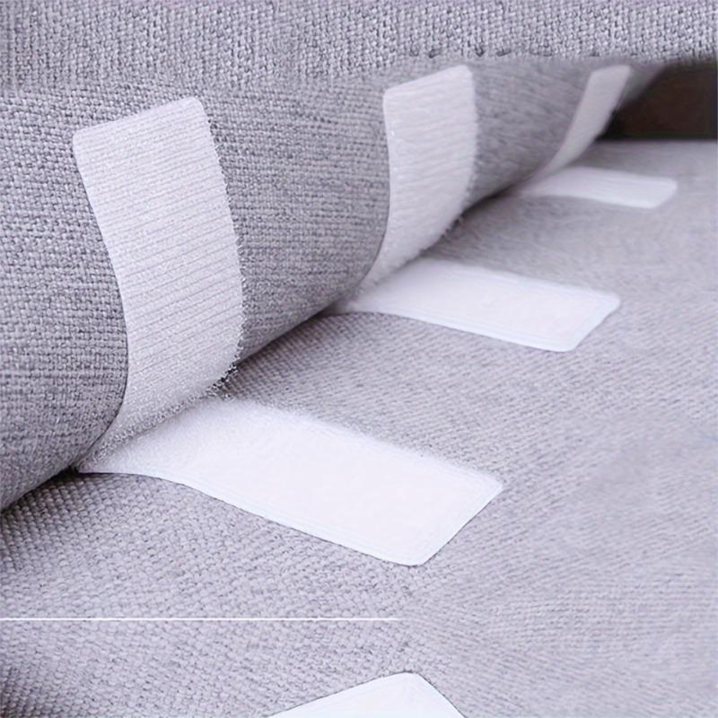50/Pack Strong Adhesive Hook & Loop Tape Sofa Stickers Carpets Tablecloths Non-Slip for Home Office Organization Hanging
