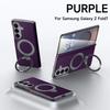 Original Sulada Carbon Fiber Grain Leather Magsafe Case For Samsung Galaxy Z Fold8Ultra 7  Hinge Ring Holder Bracket Back Cover
