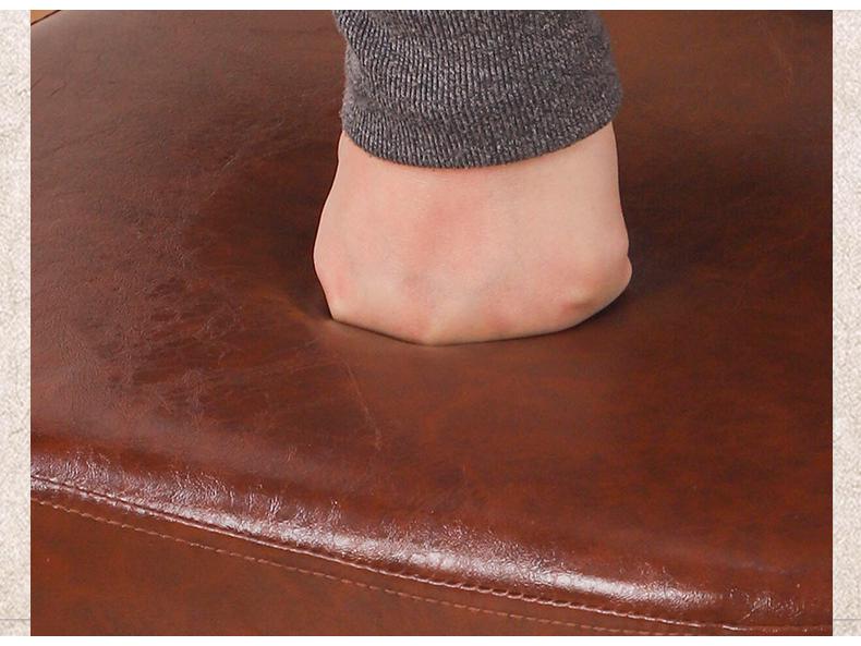 High-Leg Small Stool with Wheels - Versatile Chair for Living Room or Entryway