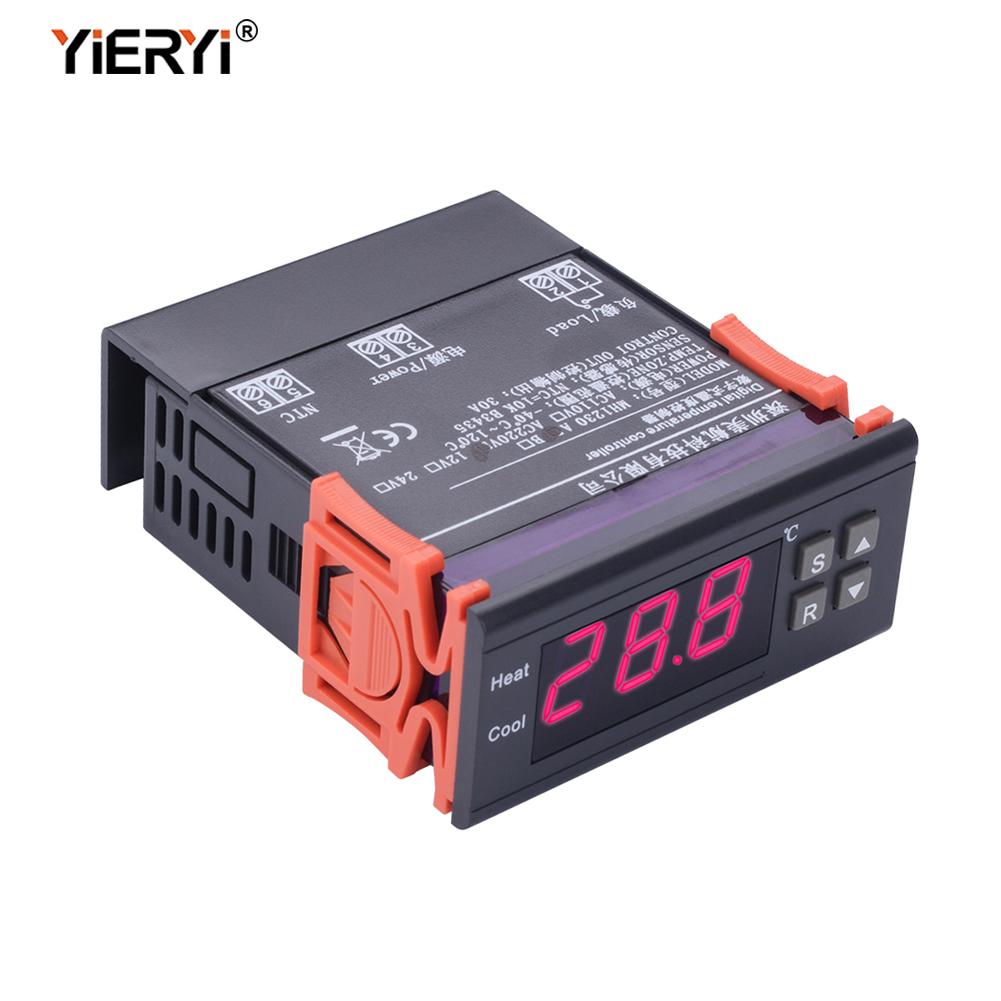 Yieryi MH1230A AC220V Digital Temperature Controller Thermocouple -40 ~ 120 Degrees Thermostat Refrigeration Heating Regulator
