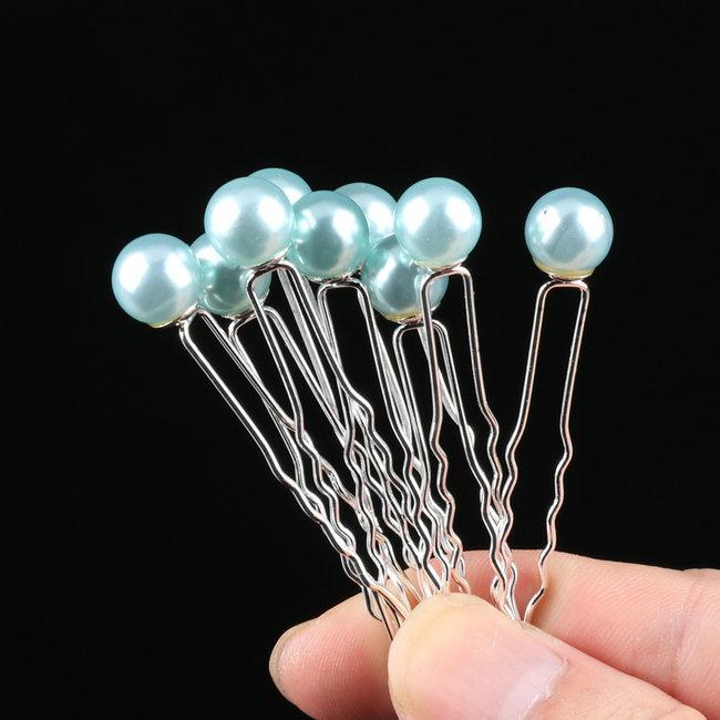 10 ks svatební ozdoba do vlasů křišťálové květiny hřeben do vlasů U-sponky ručně vyráběná květina na hlavu disk sponka do vlasů