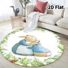 Peter Rabbit Round Area Rug Carpet Rug For Living Room Bedroom Sofa Playroom Decor Nonslip Floor Mat