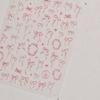 1pcs 5D Diamond White Lace Bow Nail Art Stickers Pearl Rhinestones Nail Decoration Adhesive Decals Slider DIY Accessory