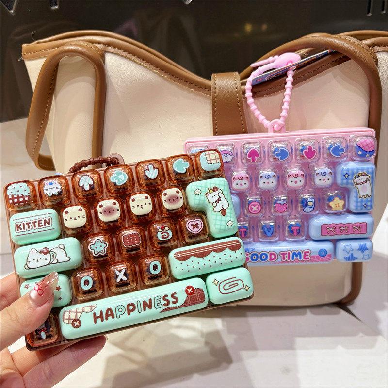 Cute Decompression Toy 26 Key Decompression Button Toy Model Children'S Bag Hanging Ornaments Small Pendant Decorations