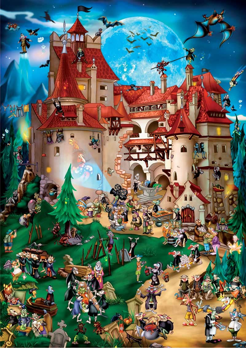 

Cartoon Collection Transylvania Jigsaw D-Toys - Puzzle, 1000-piece