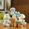 Kawaii Soft Stuffed Camel Keychain Cartoon Patterned Bag Charm Mini Backpack Decoration for Christmas Small Gifts