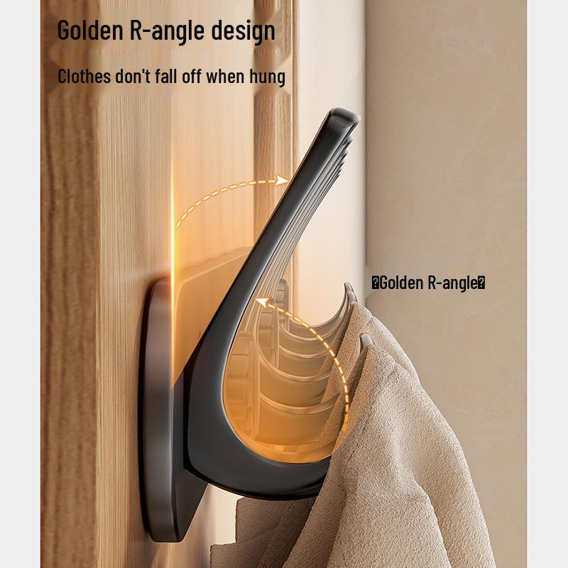 Wall-Mounted No-Drill Entryway Coat and Hat Rack with Hooks