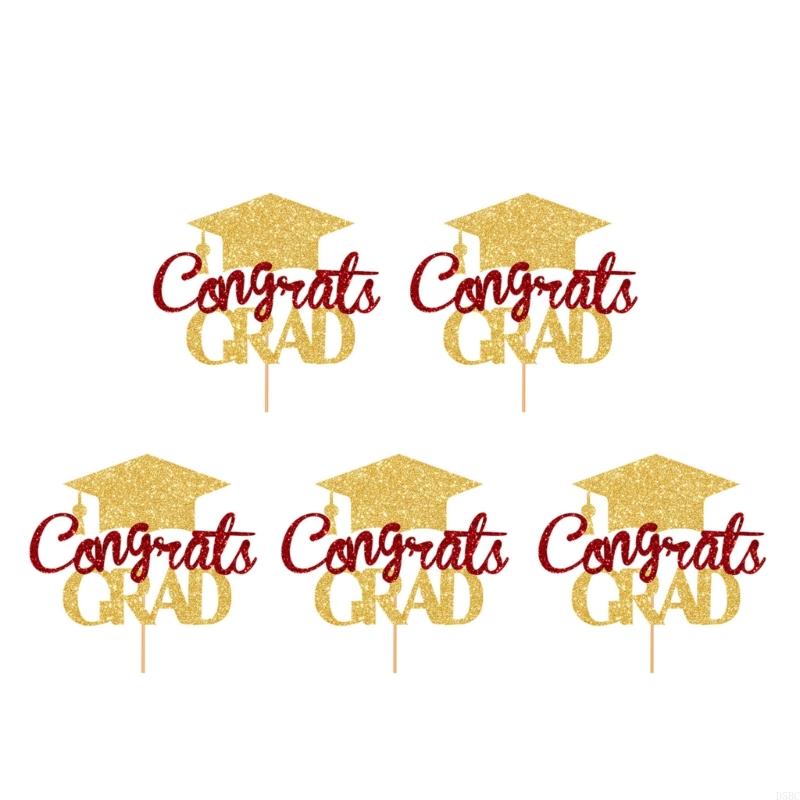 Graduation Party Cake Toppers Bachelor Degree Decorations Cupcake Accessories