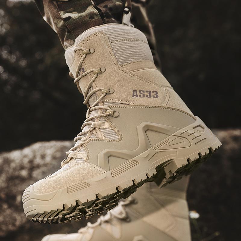 Men's Waterproof Russian Tactical Combat Boots - Wear-Resistant Non-Slip Hiking & Mountaineering Shoes