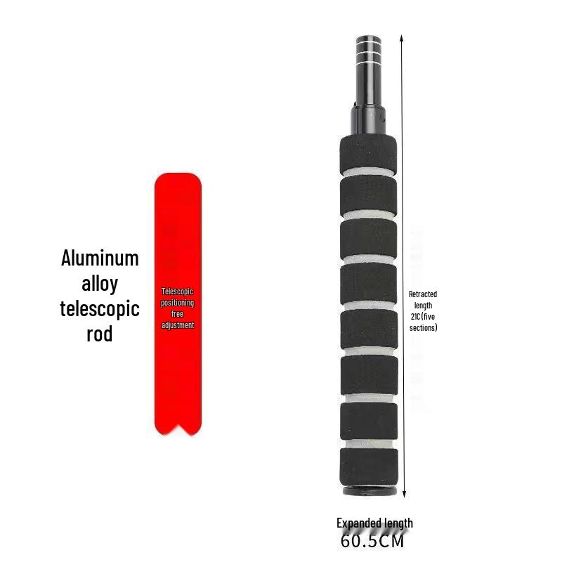 Portable Multi-Functional Retractable Bait Dispenser and Casting Spoon Rod