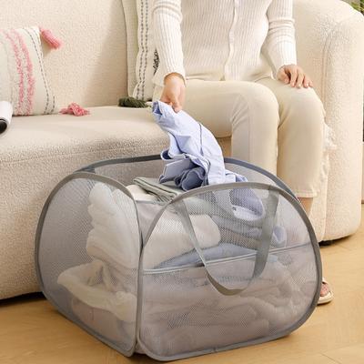 Skládací koš na prádlo s velkým otvorem Odolný velkokapacitní úložný vak pro domácí použití Spíž