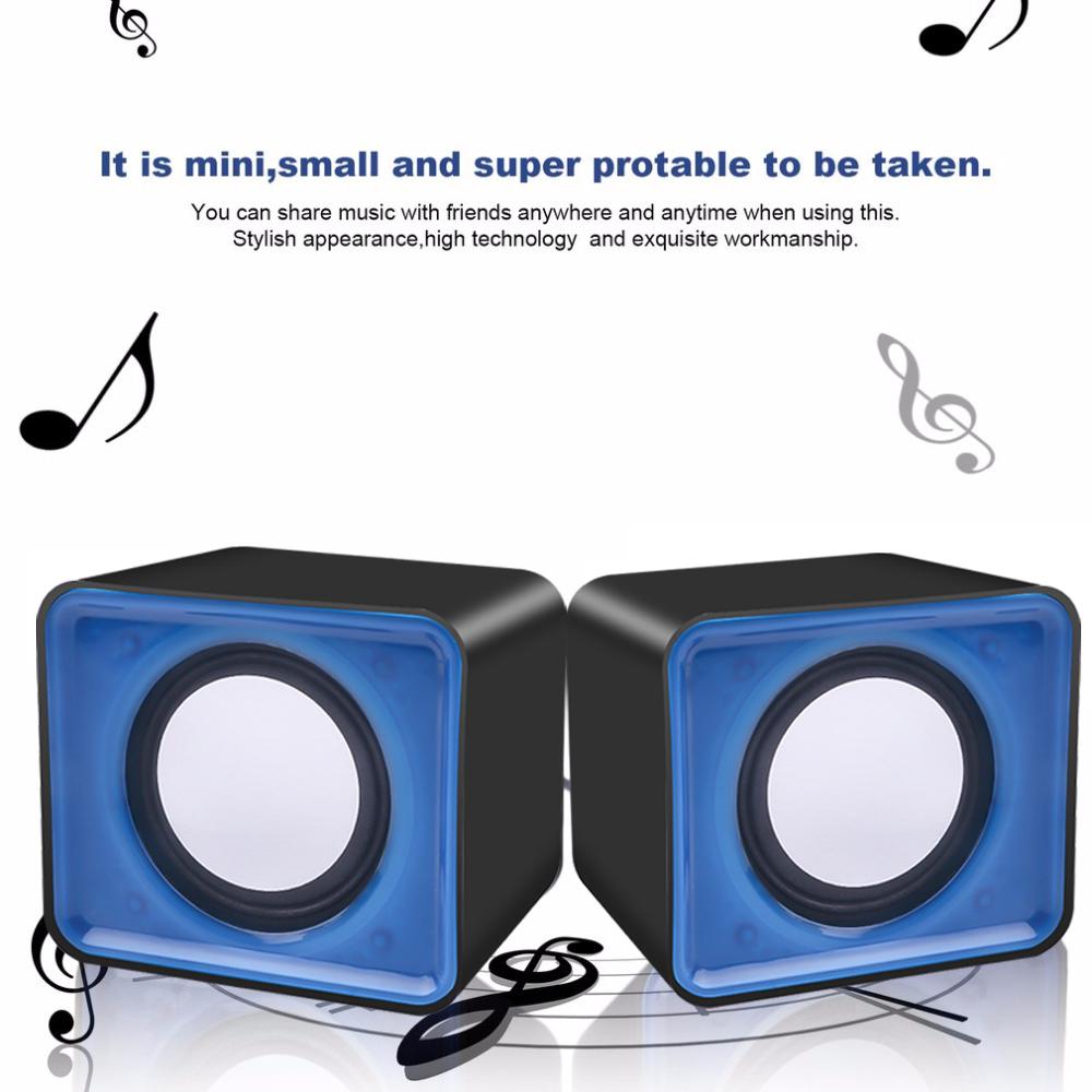 Mini Computerluidspreker Voor Laptop Desktop Draagbaar Multimedia Audiosysteem Bas Desktop Geluidsbox