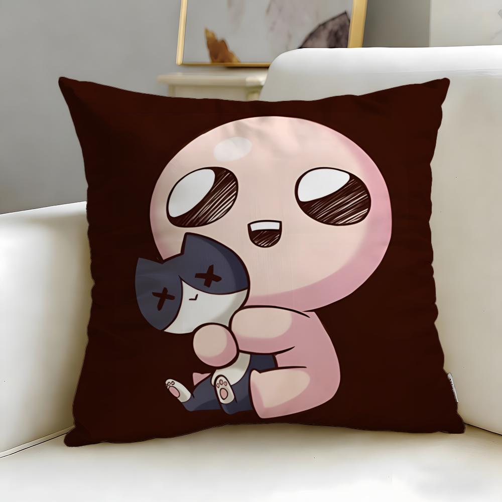 Trendy TThe Binding of Isaacable Cushion Cover Soft EasyWash Pillow Case Versatile for Couch Bed Travel and Office