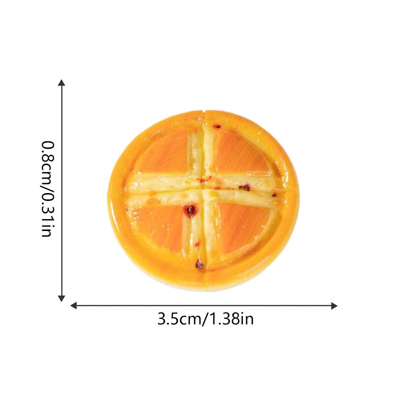 5/10PCS Pizza Food Miniature Models Ornaments Decor Simulation DIY Resin Accessories