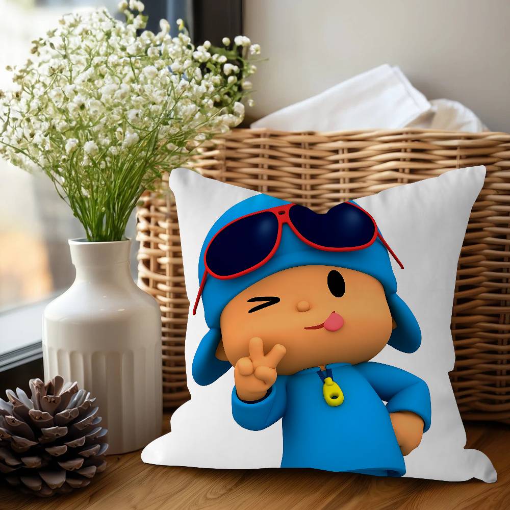 P-Pocoyo Cartoon Pillowcase Toon Gift Cushion Cover Bedroom Home Sofa Chair Seat Decor Pillow Case