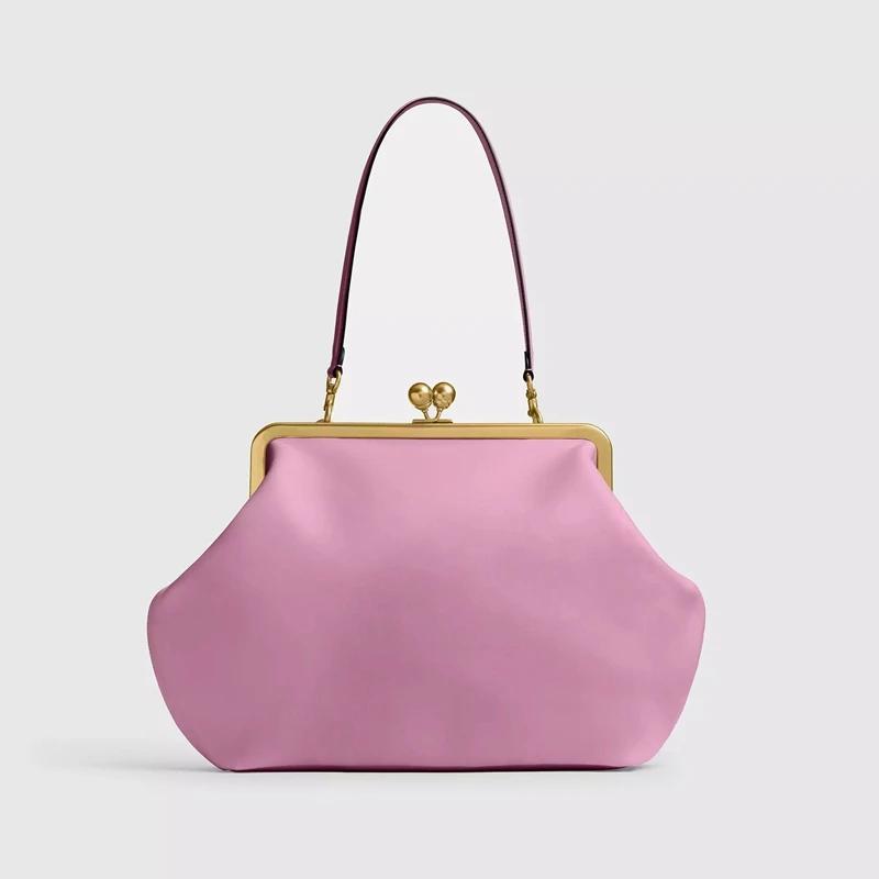 

Classic Versatile Large Capacity Clip Bags For Women Luxury Designer Handbags Purses In PU Lock Underarm Shoulder