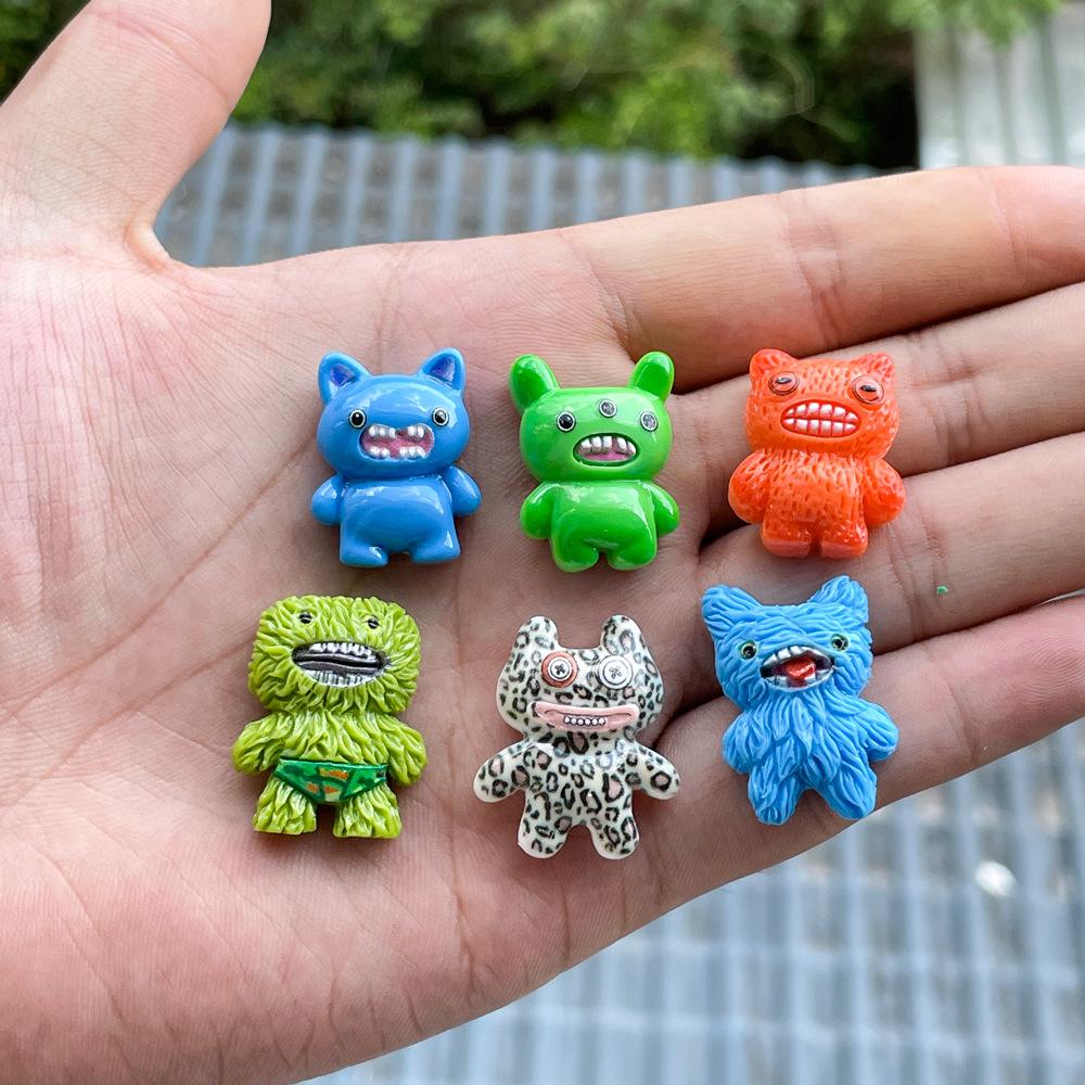 Sprout Monster Cute Cartoon Resin Figurines 14Pcs Miniature Garden Decor Plant Potted Accessories Creative Desk Toy Kids Gift
