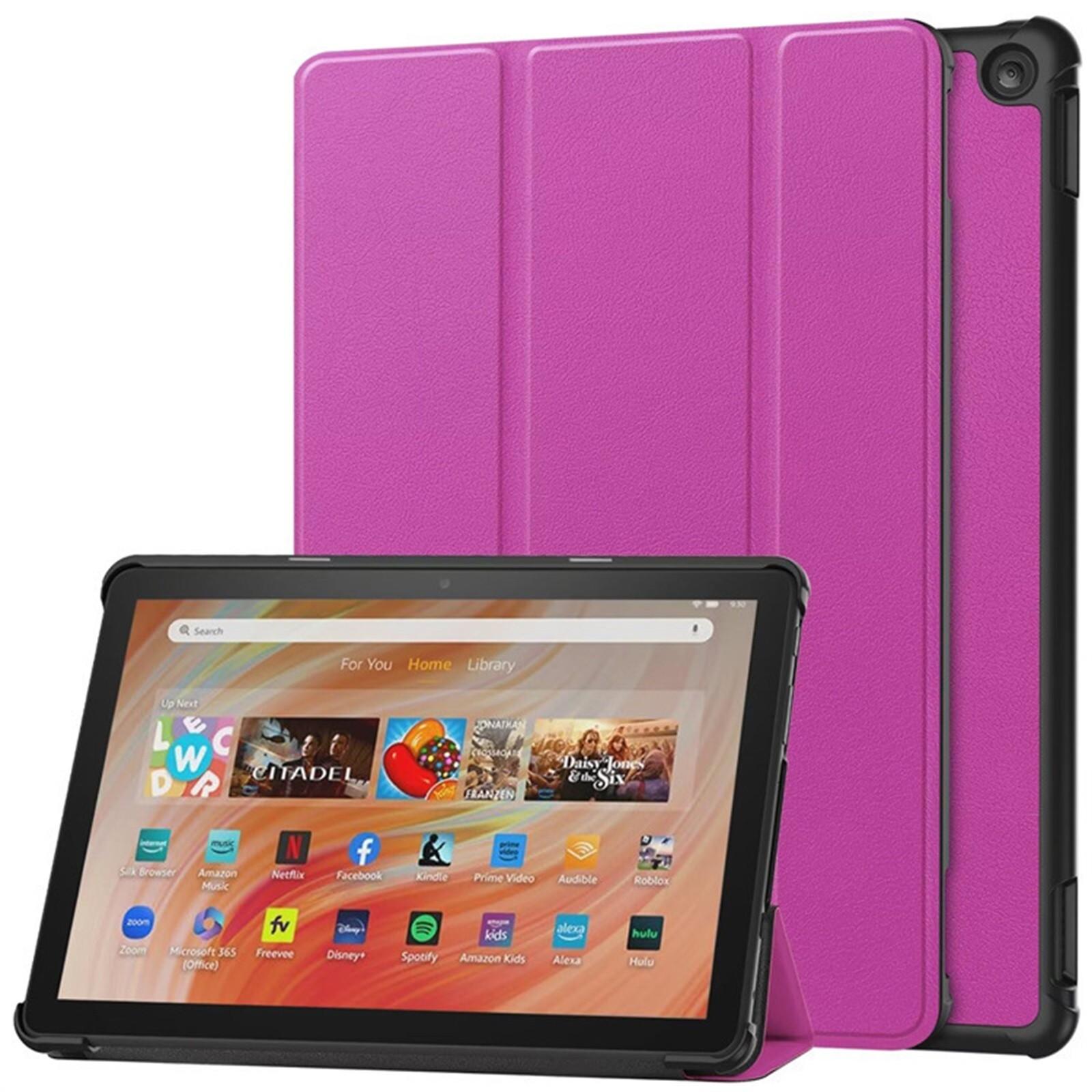

Fire HD 10 Tablet Case(Only Fit 13th Gen, 2023 Release), Premium PU Leather Trifold Stand PC Clear Back Cover Case With Auto Wake/Sleep. One Size