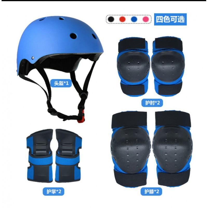 Cycling Helmet Knee Pads Set Outdoor Bicycle Sports Protective Gear Men Women