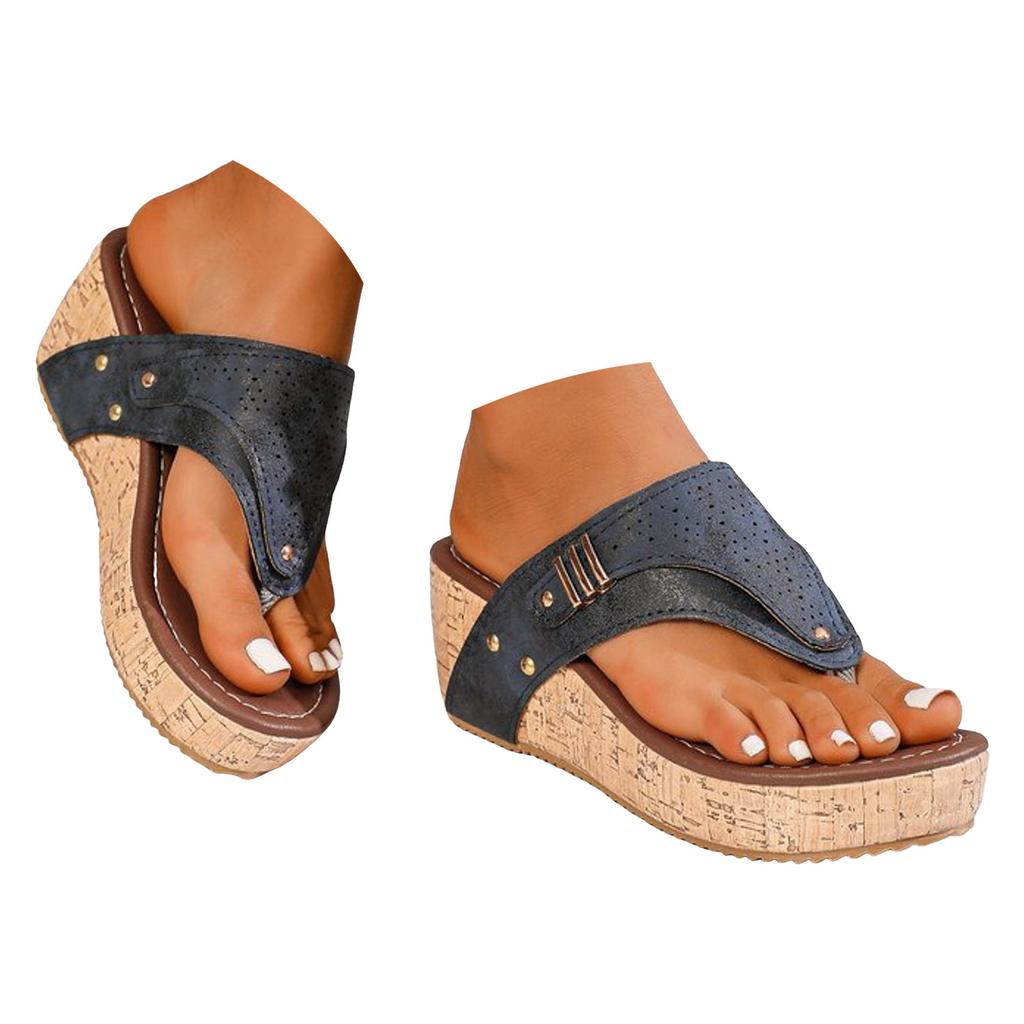Damen Plateausandalen Keilabsatz Flip-Flops Modisch und Lässig Offene Clogsandalen Für Damen Größe 5 Sandalen mit Keilabsatz Für Damen Größe 11