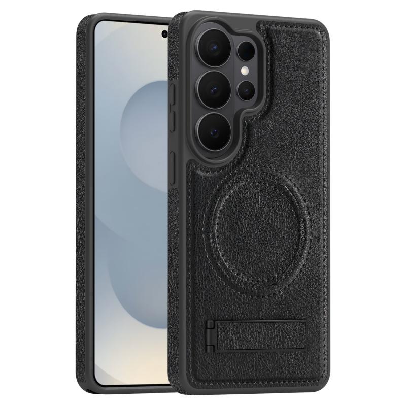 Shockproof Magnetic Leather Phone Case For Samsung Galaxy S23 S24 S25 S26 Plus Ultra FE Edge Invisible Fold Bracket Cover