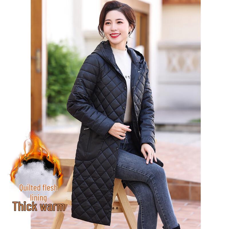 Paster Women s Mid-Length Hooded Puffer Coat