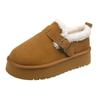 Autumn and winter new velvet Birkenstocks platform casual snow boots comfortable cotton shoes