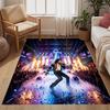 Prince Purple Guitar Performance Carpet Suitable For Outdoor Playrooms Dormitory Study Room Antislip Rug Office Home Decor Wedding Party Gift