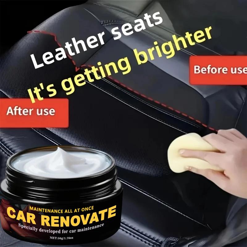Q19 YC16 Car Plastic Restorer  Back To Black Gloss Auto Interior Leather & Panel Renewal Wax Automotive Polishing Wax