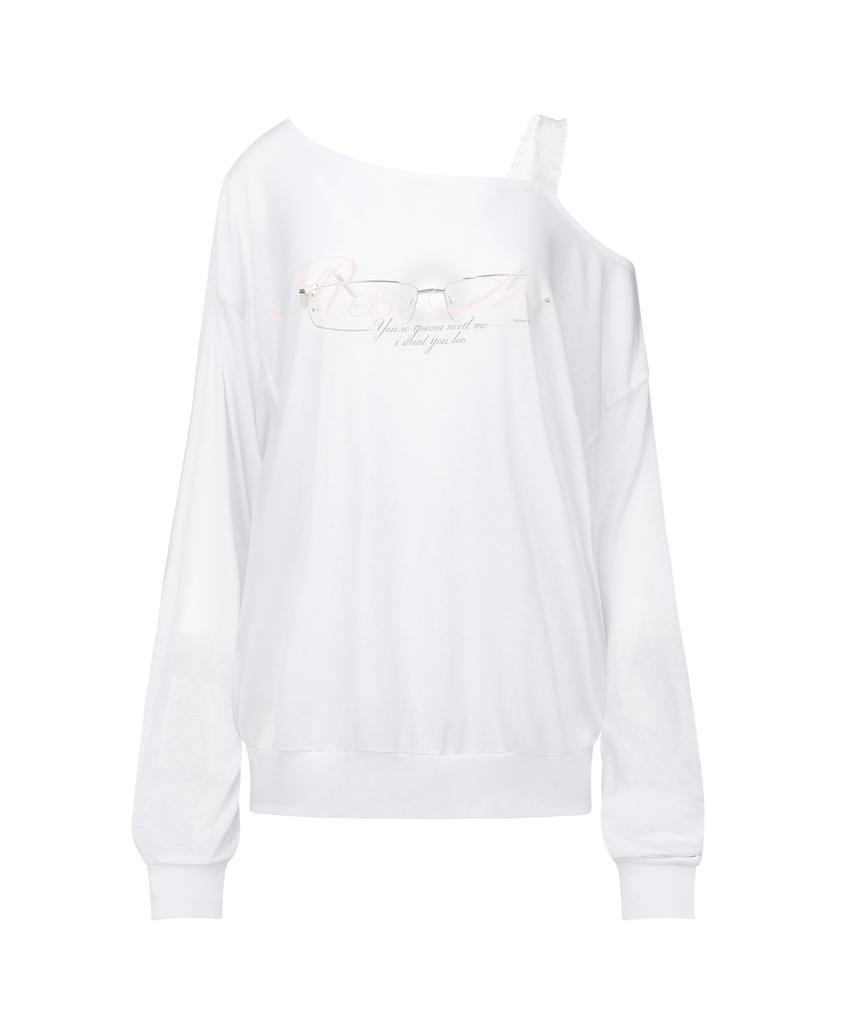 Leijeumiya Baby Glass Sheer Pullover [White]