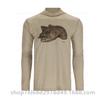 SIMMS Fishing Suit UPF50 Long Sleeve Hoodie Quick Drying Breathable Sunscreen Clothing Luya Outdoor T-Shirt New