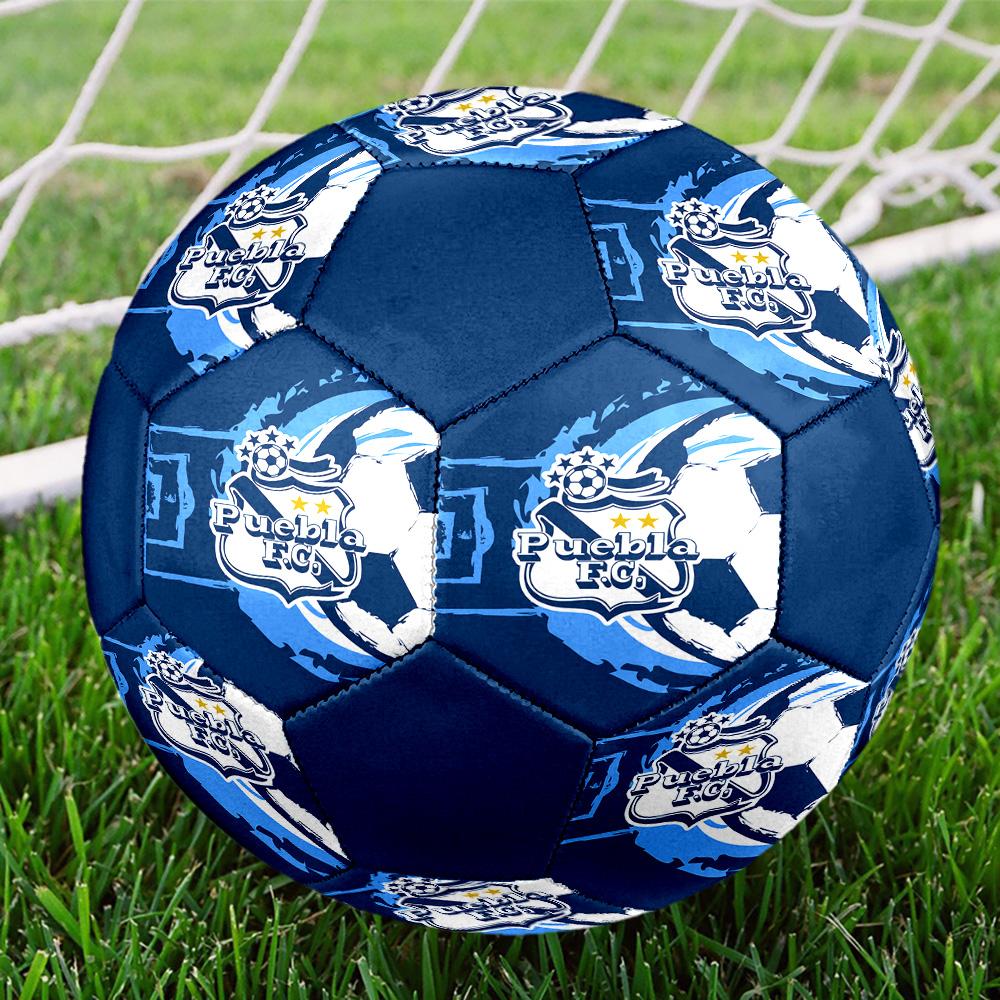 Puebla Indoor Soccer Ball Colorful All Ages Size 5 Machine Stitched PVC Competition Ready Durable High-Bounce