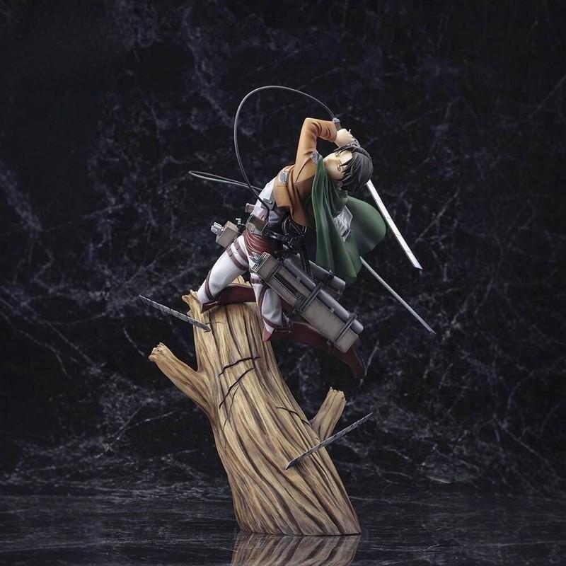24CM Attack On Titan Mikasa Ackerman Action Figure Anime Character Model Desktop Ornament Collectible Toys Statues Surprise Gift