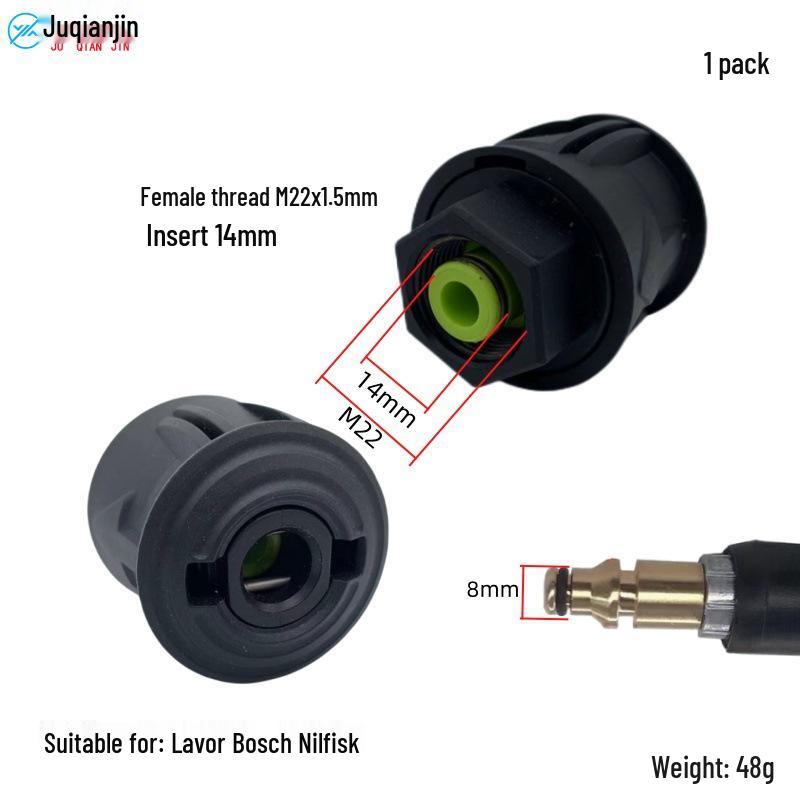 

Универсальный адаптер быстрого подключения для моек высокого давления Lavor и Bosch, совместимость со шлангами 8/9 мм