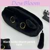 Cute Black Cat Plush Pencil Case With Large Capacity For Students And Office Use