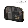 Mesh Bag Cosmetic Makeup Zipper Black Pouch Travel Toiletry Storage Tools Beauty