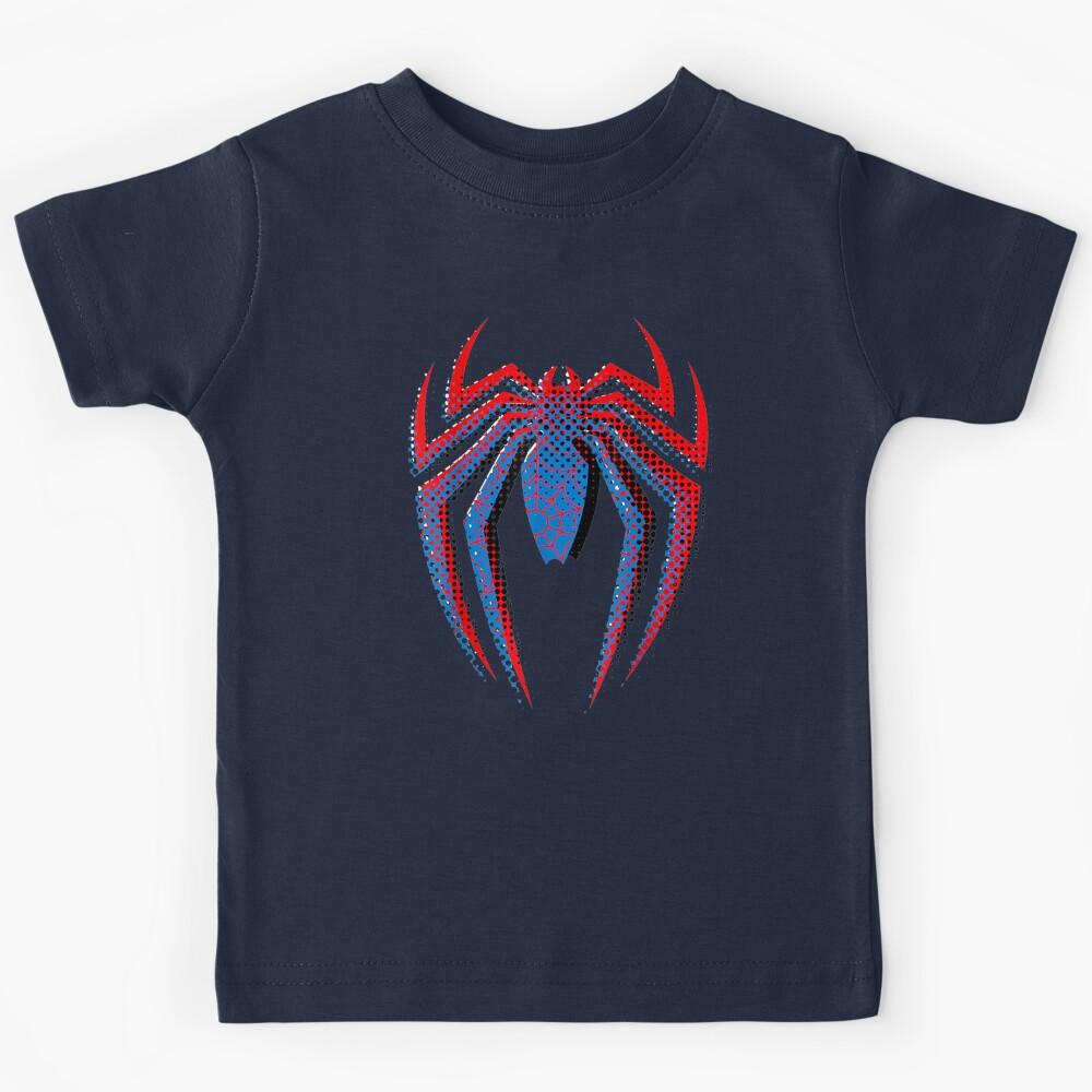 Spider Guy Dot Build Up Logo   Kids T-Shirt 110