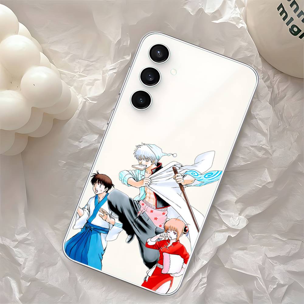 Чехол для телефона Аниме G-Gintama для Samsung Galaxy S25 S24 S23 S22 S21 FE Ultra Plus A32 A53 A13 A31 Мягкий чехол S23plus5G