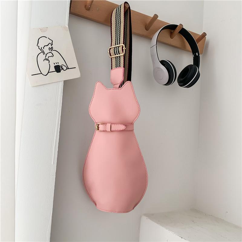Funny Cat Fashion 2025 New Korean Version Street Shot Kitten Bag Fashion Personality Shoulder Messenger Bag