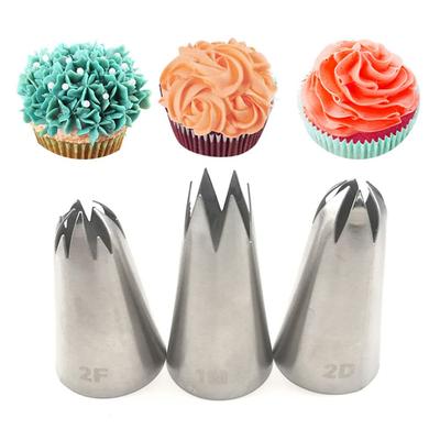 Stainless Steel Cupcake Pastry Tips Baking Mold Ice Cream Tool Icing Piping Nozzles Cake Decorating