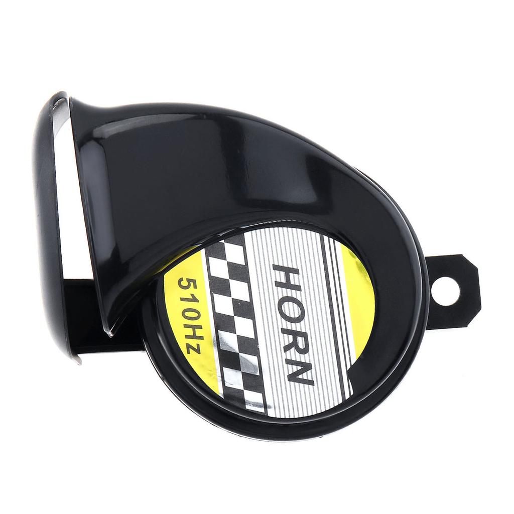 DC 12V 115dB Universal Car Horns Signal Single Sound ABS Snail Horn Claxon Fit for Motorcycles Bicycles Automobiles Cars Vehicle